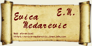Evica Medarević vizit kartica